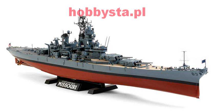 BB-63 Missouri - Amerykański Pancernik - 1991 Tamiya 78029 1/350